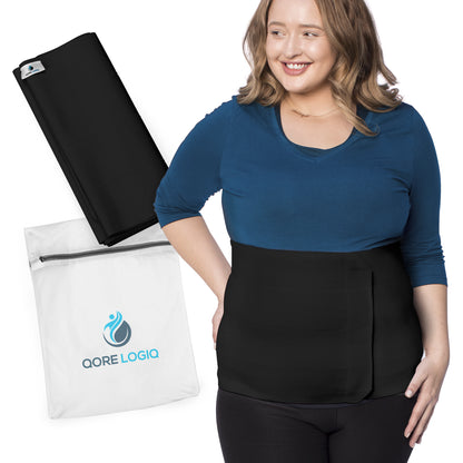 Plus Size 12 Inch Abdominal Binder - QORELOGIQ 