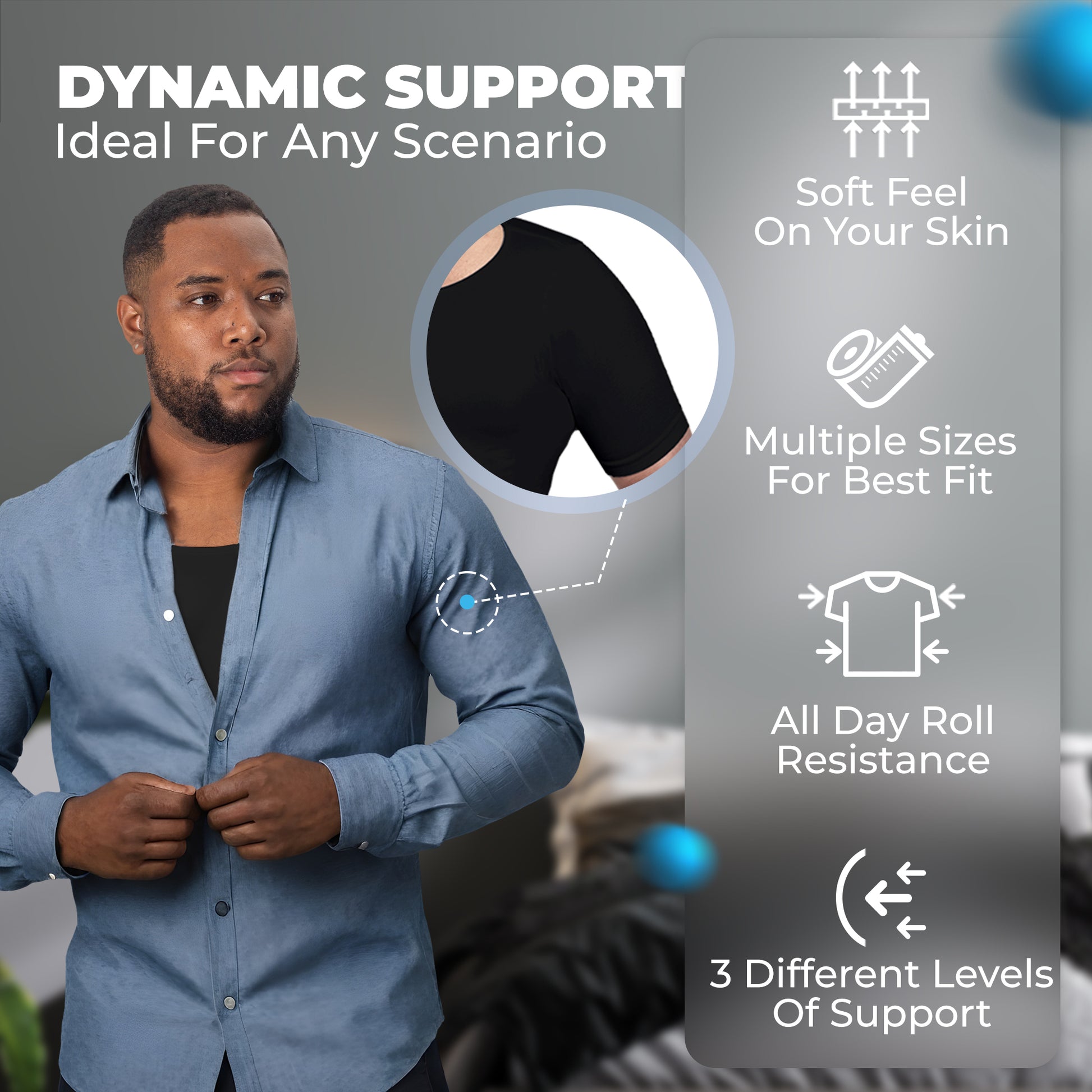 Compression Shirt Short Sleeve | Tall Length - QORELOGIQ