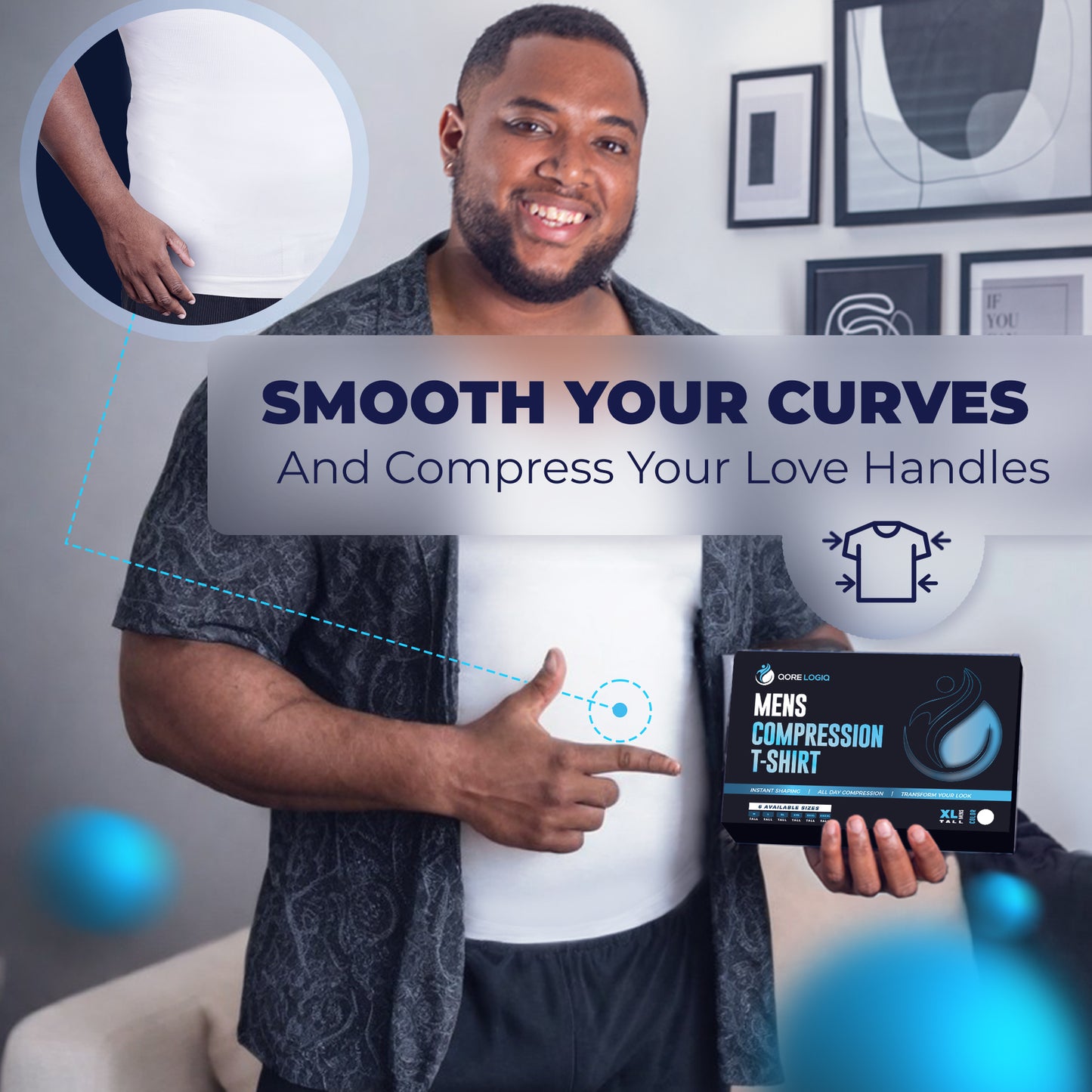 Compression Shirt Short Sleeve | Tall Length - QORELOGIQ