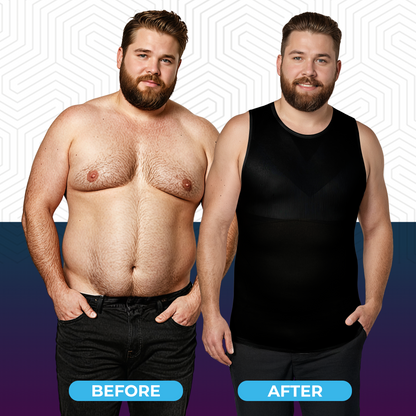 Compression Shirt Tank Top | Regular Length Black - QORELOGIQ