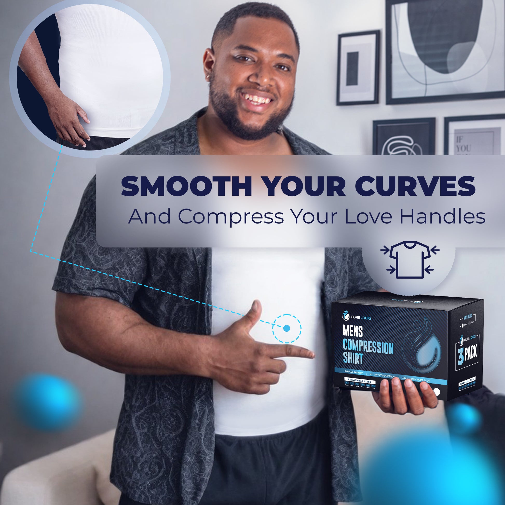 Compression Shirt Tank Top | Tall Length | 3 Pack - QORELOGIQ