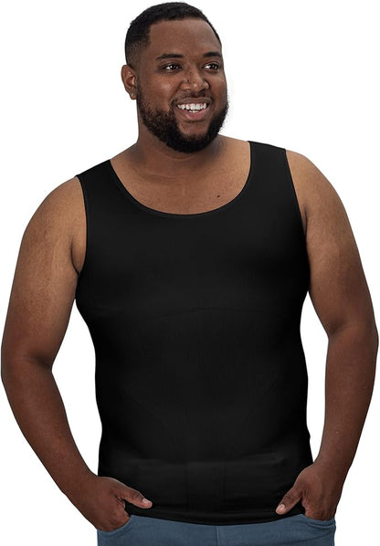 Compression Shirt Tank Top | Tall Length | Black - QORELOGIQ